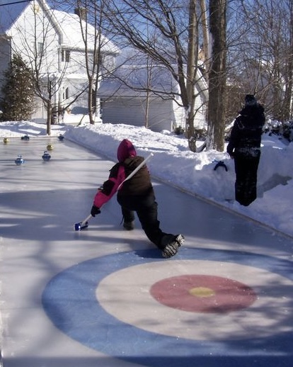 Curling outside 